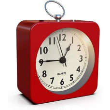 Deals and Offers on - Kadio Battery Operated Alarm Clock with Square Metal Case,No Ticking Analog Quartz, Simple Operation Deals, Discounts & Offers on - Kadio Battery Operated Alarm Clock with Square Metal Case,No Ticking Analog Quartz, Simple Operation