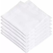 Deals and Offers on Accessories - Royal Supplement 100% Cotton Premium Collection Handkerchiefs Hanky For Men Pack of Six Solid Handkerchiefs in White Color King Size (Pack Of 6) Deals, Discounts & Offers on Accessories - Royal Supplement 100% Cotton Premium Collection Handkerchiefs Hanky For Men Pack of Six Solid Handkerchiefs in White Color King Size (Pack Of 6)
