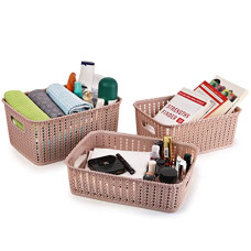 Deals and Offers on - Cello Style Knit Big Basket Without Lid, Set of 3, Beige Deals, Discounts & Offers on - Cello Style Knit Big Basket Without Lid, Set of 3, Beige