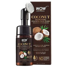 Deals, Discounts & Offers on Beauty Care - WOW Skin Science Coconut Hydrating Foaming Face Wash with Built-In Face Brush - with Coconut Water - For Cleansing, Soothing Skin - No Parabens, Sulphate, Silicones & Color - 100 ml