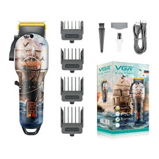 Deals, Discounts & Offers on Beauty Care - VGR V-689 Professional Rechargeable cordless Hair Clipper with LED Display, Titanium coated Blades, USB Charging cable, 4 Guide Comb, Taper Lever Adjustments Runtime: 180 mins, 2000 mAh Li-ion Battery