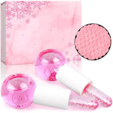 Deals and Offers on Beauty Care - Beauty Ice Roller Globes Facial Roller Cold Skin Massagers, Cooling Globes For Face, Neck, Neck Anti Aging, Tighten Skin Treatment Reduce Puffiness (Pink) Deals, Discounts & Offers on Beauty Care - Beauty Ice Roller Globes Facial Roller Cold Skin Massagers, Cooling Globes For Face, Neck, Neck Anti Aging, Tighten Skin Treatment Reduce Puffiness (Pink)