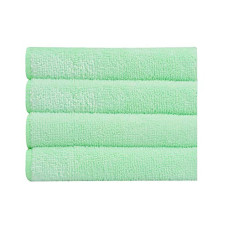 Deals, Discounts & Offers on Home Improvement - Bathla Spic & Span Multi Purpose Micro Fiber Cleaning Cloth - 340 GSM: 40cmx40cm (Pack of 4 - Light Green)