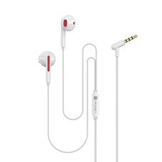 Deals, Discounts & Offers on Headphones - Portronics Conch 110 in Ear Wired Earphones with Mic., Powerful Audio, 3.5mm Jack, Tangle Resistant 1.2M Cable Length, Wide Compatibility(Red)