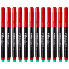 Deals, Discounts & Offers on  - Aktion Safety Marker Pen AK-PEN-121 CD/DVD - Red (Pack of 12)