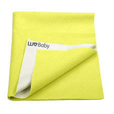 Deals, Discounts & Offers on Baby Care - LuvBaby Extra Absorbent Dry Sheet/Bed Protector - Yellow, 0m+ - Small 50 x 70cm