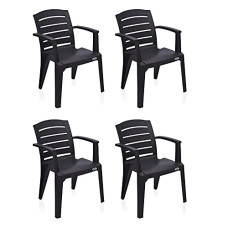 Deals, Discounts & Offers on Furniture - Nilkamal CHR2135 Plastic Mid Back with Arm Chair | Chairs