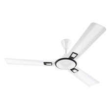 Deals, Discounts & Offers on  - Hindware Snowcrest Admiro Metallic 1200mm Designer 3 Blade Ceiling Fan, Dust Resistant Aerodynamic Blades For Even Air Distribution (White Grey)