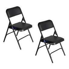 Deals, Discounts & Offers on Furniture - Da URBAN Folding Leatherette Chair (Black) (Set of 2)