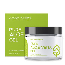 Deals and Offers on Beauty Care - GOOD DEEDS Pure Aloe Vera Gel For Face, Skin and Hair - Aloe Vera Gel For Acne Scars, Dryness and Sunburn - Moisturizer For Women & Men - All Skin Type - 200ml Deals, Discounts & Offers on Beauty Care - GOOD DEEDS Pure Aloe Vera Gel For Face, Skin and Hair - Aloe Vera Gel For Acne Scars, Dryness and Sunburn - Moisturizer For Women & Men - All Skin Type - 200ml