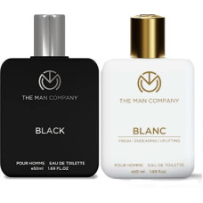 Deals and Offers on - THE MAN COMPANY Blanc EDT (50ml) & Black EDT (50ml) Long Lasting Perfume Gift Set Eau de Toilette - 100 ml(For Men) Deals, Discounts & Offers on - THE MAN COMPANY Blanc EDT (50ml) & Black EDT (50ml) Long Lasting Perfume Gift Set Eau de Toilette - 100 ml(For Men)