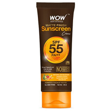 Deals and Offers on - WOW Skin Science Sunscreen SPF 55 PA++ Matte Finish| Broad Spectrum - UVA&UVB Protection | With Raspberry rich in Vitamin C, Avocado, and Carrot Seed Extract | All Skin Types | For Women & Men- 80ml Deals, Discounts & Offers on - WOW Skin Science Sunscreen SPF 55 PA++ Matte Finish| Broad Spectrum - UVA&UVB Protection | With Raspberry rich in Vitamin C, Avocado, and Carrot Seed Extract | All Skin Types | For Women & Men- 80ml