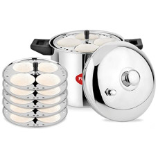 Deals, Discounts & Offers on Cookware - Pigeon Stainless Steel Idly Maker 6 Plates Compatible with Induction and Gas Stove