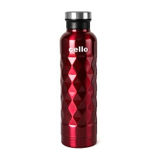 Deals, Discounts & Offers on  - Cello Invictus Hot and Cold Stainless Steel Water Bottle | Double Walled Water Bottle | Easy to use | Leak Proof |700ml | Red |