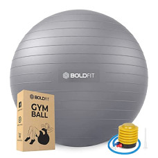 Deals, Discounts & Offers on Accessories - Boldfit Gym Ball for Exercise Anti Burst Exercise Ball with Foot Pump for Workout Yoga Ball for Women and Men Swiss Ball for Balance Stability Training, Birthing Ball