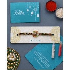 Deals, Discounts & Offers on  - VoyllaRakhi Set(1 Rakhi,1 Pack of Roli-Chawal,1 Card)