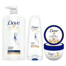 Deals, Discounts & Offers on Beauty Care - Dove Intense Repair Shampoo 1L, Conditioner 175ml & Hair Mask 300ml (Combo Pack)