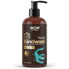 Deals and Offers on - WOW Skin Science Fresh Aqua Hydrating Handwash - 20 Seconds - No Sulphate, Parabens, Silicones, Color & Triclosan - 500mL Deals, Discounts & Offers on - WOW Skin Science Fresh Aqua Hydrating Handwash - 20 Seconds - No Sulphate, Parabens, Silicones, Color & Triclosan - 500mL