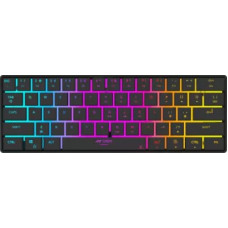 Deals, Discounts & Offers on Laptop Accessories - Ant Esports MK 1500 Mini / 60% Pro RGB, Type-C Charging, 1000 mAh battery, Membrane Wireless Gaming Keyboard(Black)