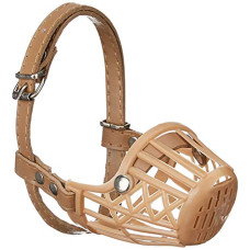 Deals and Offers on - DOGISTA PET PRODUCTS Dog Mouth Cover Muzzle- S (Beige, Size-2), Small Deals, Discounts & Offers on - DOGISTA PET PRODUCTS Dog Mouth Cover Muzzle- S (Beige, Size-2), Small