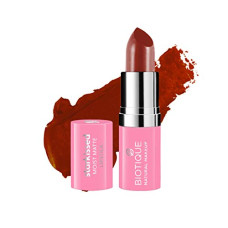 Deals and Offers on Beauty Care - Biotique Natural Makeup Starkissed Moist Matte Lipstick, Sea of Poppies Deals, Discounts & Offers on Beauty Care - Biotique Natural Makeup Starkissed Moist Matte Lipstick, Sea of Poppies