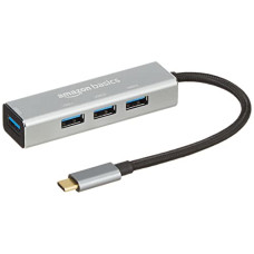 Deals and Offers on - Amazon Basics 4 Port Superspeed USB 3.0 Hub (Grey) Deals, Discounts & Offers on - Amazon Basics 4 Port Superspeed USB 3.0 Hub (Grey)