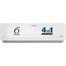 Deals, Discounts & Offers on Air Conditioners - Whirlpool Convertible 4-in-1 Cooling 2023 Model 1.5 Ton 4 Star Split Inverter 6th Sense Technology AC - White(Magicool 15T 4S INV CNV S3I3AD0 (SAl18B43MCD0), Copper Condenser)