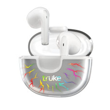 Deals, Discounts & Offers on Headphones - truke BTG Alpha True Gaming in-Ear Earbuds with 40ms Low Latency Gaming Mode 7 RGB LEDs, Instant Pairing Upto 38H Playtime, ENC, Bluetooth 5.3 (White)
