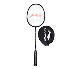 Deals and Offers on - Li-Ning Mega Power 5 Strung Aluminum Badminton Racket with Free Head Cover (Multicolour), Black/Green Deals, Discounts & Offers on - Li-Ning Mega Power 5 Strung Aluminum Badminton Racket with Free Head Cover (Multicolour), Black/Green