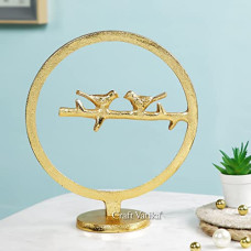 Deals, Discounts & Offers on  - CraftVatika Metal Bird Couple Decorative Showpiece, Handmade Sparrow Sculpture, Feng Shui Bird, Figurine, Uses