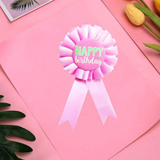 Deals, Discounts & Offers on  - AMFIN Happy Birthday Ribbon Badge Plain Design