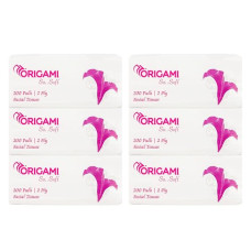 Deals, Discounts & Offers on  - Origami 2 Ply Facial Tissue Soft Pack | Car Tissue - Pack of 6 (200 Pulls Per Box, 1200 Sheets)