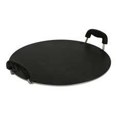 Deals, Discounts & Offers on Cookware - Tosaa Platinum Flat Multi Deluxe Aluminium Tawa 3mm Only Gas Stove Compatible, (Black)