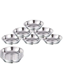 Deals and Offers on - Sorabh HPP 6 Stainless Steel Solid Halwa Plate Bowl/Katori Deals, Discounts & Offers on - Sorabh HPP 6 Stainless Steel Solid Halwa Plate Bowl/Katori