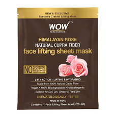 Deals, Discounts & Offers on Beauty Care - WOW Skin Science Himalayan Rose Natural Cupra Fiber Face Lifting Sheet Mask - Skin Brightening, Skin Smoothening And Skin Toning - 25 Ml