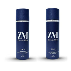 Deals, Discounts & Offers on Beauty Care - ZM Calix No Alcohol Deodorant Long Lasting Body Spray For Men, 200 ml, Pack of 2