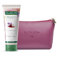 Deals, Discounts & Offers on  - PALMOLIVE Brightening Gel (100ml) with Make-up Pouch Gifting set(100 ml) Face Wash(100 ml)