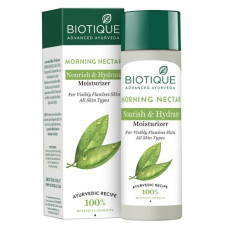 Deals, Discounts & Offers on  - Biotique Morning Nectar Flawless Skin Moisturizer l Prevents Dark spots, Blackheads and Blemishes l Visibly Flawless Skin l Nourishes and Hydrates Skin l All Skin Types l 120ml