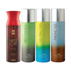 Deals, Discounts & Offers on Beauty Care - Ajmal 1 Sacred Love for Women, 1 Nightingale, 1 Distraction and 1 Magnetize
