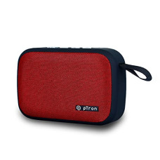 Deals, Discounts & Offers on Electronics - PTron Newly Launched Musicbot Lite 5W Mini Bluetooth Speaker with 6Hrs Playtime, Immersive Sound, 40mm Driver, BT5.1 with Strong Connectivity, Portable Design, Integrated Music and Call Control (Red)