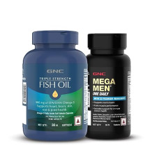 Deals and Offers on - GNC Triple Strength Fish Oil (30 Softgels) & GNC Mega Men One Daily (30 Tablets) Multivitamin Deals, Discounts & Offers on - GNC Triple Strength Fish Oil (30 Softgels) & GNC Mega Men One Daily (30 Tablets) Multivitamin