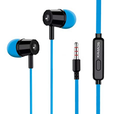 Deals and Offers on - Kratos Thump Wired Earphones, Powerful Bass, HD Sound Quality Earphones, Tangle Free Cable, Comfortable in Ear Fit, with 3.5 mm Jack, Blue (KR E02BLUE) Deals, Discounts & Offers on - Kratos Thump Wired Earphones, Powerful Bass, HD Sound Quality Earphones, Tangle Free Cable, Comfortable in Ear Fit, with 3.5 mm Jack, Blue (KR E02BLUE)