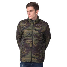 Deals, Discounts & Offers on Men - Woodland Mens Polyster Casual Regular Jacket (Camouflage Green)