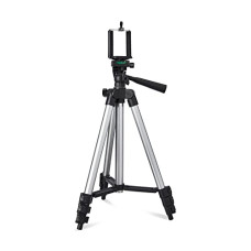 Deals, Discounts & Offers on  - Amazon Basics Aluminum 110CM Lightweight Tripod, with Mobile Phone Holder Mount & Carry Bag