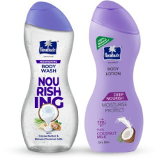 Deals, Discounts & Offers on  - Parachute Advansed Skin Loving Summer Duo, Nourishing Shower Gel & Deep Nourish Body Lotion(2 Items in the set)