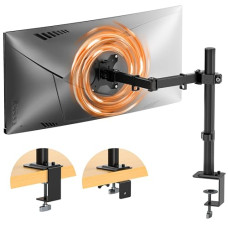 Deals, Discounts & Offers on  - HEYMIX Single Monitor Arm, Single Monitor Stand with Extention Arm, Ergonomic VESA Arm Mount Arm