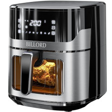 Deals, Discounts & Offers on  - Billord Air Fryer For Home, 6.5L Airfryer Oven Healthy Cooking, Large Air Fryer Stainless with Non-stick Frying Pot, 8in1 Multi-Food Quick & Easy Meal Oiless Cooker with LCD Digital Touch Sceen