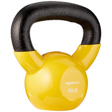 Deals and Offers on - amazon basics Vinyl Kettlebell - 10 Pounds, Light Orange Deals, Discounts & Offers on - amazon basics Vinyl Kettlebell - 10 Pounds, Light Orange