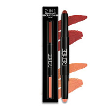 Deals, Discounts & Offers on Beauty Care - RENEE 2 In 1 Transfer Not Crayon LC 03, 4gm| Long Lasting & Smudge Proof Formula| Matte Lip Color with 1 Light & Dark Shades| Enriched with Shea Butter