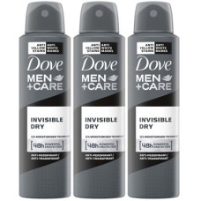 Deals and Offers on - DOVE Men+Care Invisible Dry Spray Antiperspirant Deodorant (Pack of 3) Deodorant Spray - For Men(450 ml, Pack of 3) Deals, Discounts & Offers on - DOVE Men+Care Invisible Dry Spray Antiperspirant Deodorant (Pack of 3) Deodorant Spray - For Men(450 ml, Pack of 3)